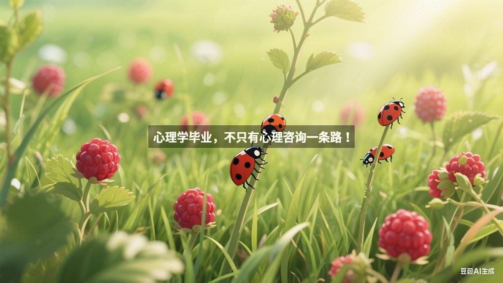 心理学毕业，不只有心理咨询一条路！