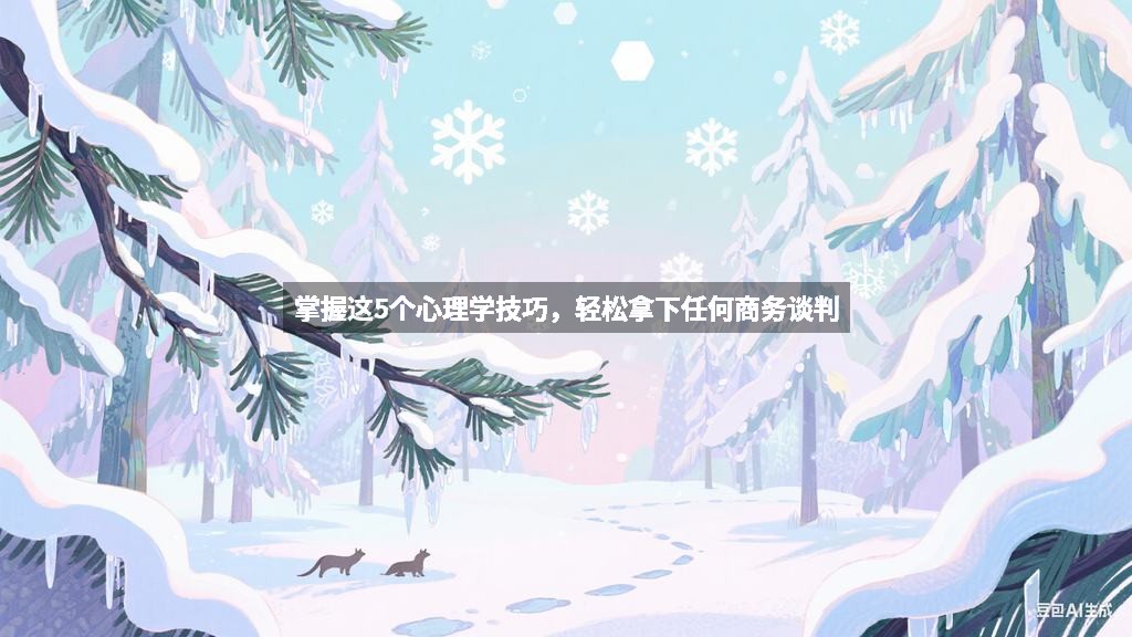 掌握这5个心理学技巧，轻松拿下任何商务谈判
