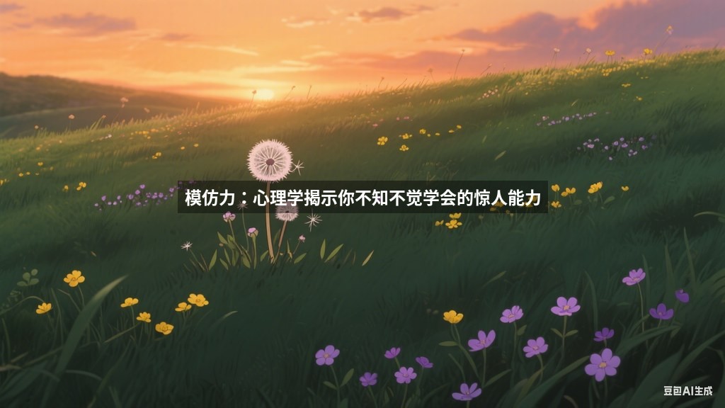 模仿力：心理学揭示你不知不觉学会的惊人能力