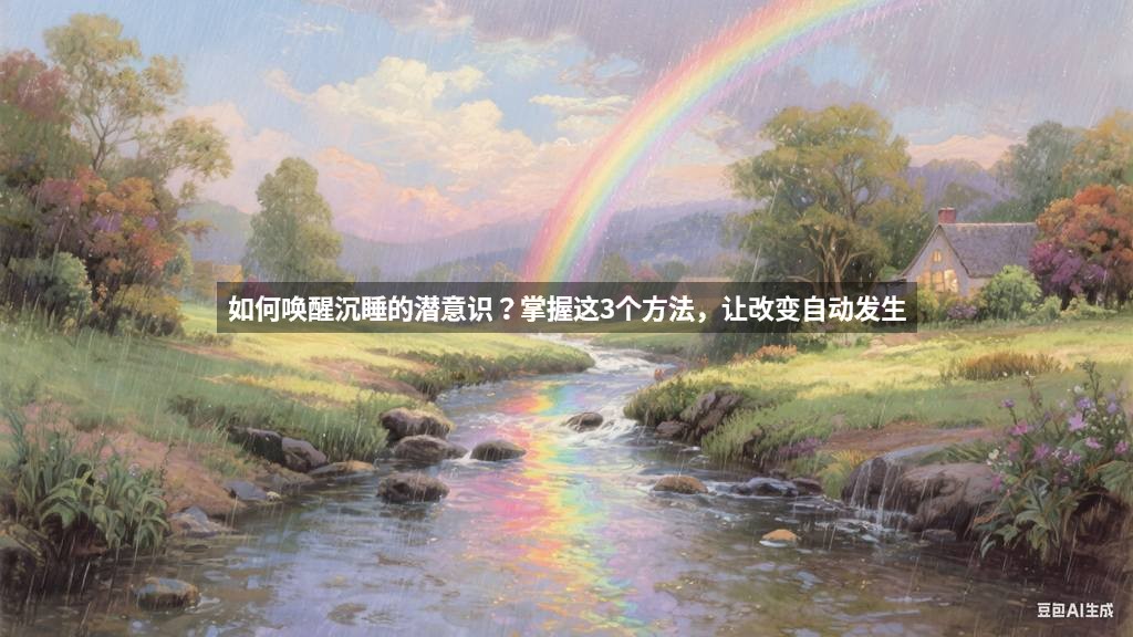 如何唤醒沉睡的潜意识？掌握这3个方法，让改变自动发生