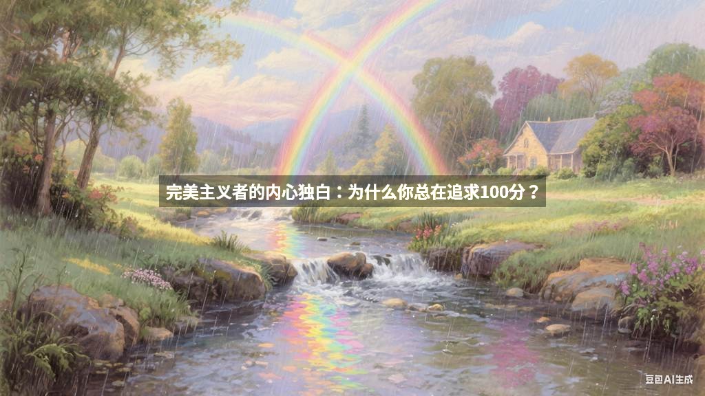 完美主义者的内心独白：为什么你总在追求100分？