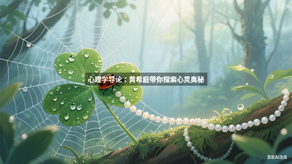 心理学导论：黄希庭带你探索心灵奥秘