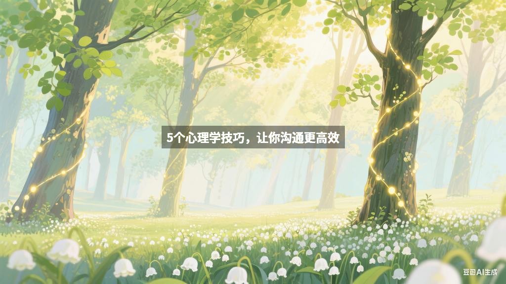 5个心理学技巧，让你沟通更高效