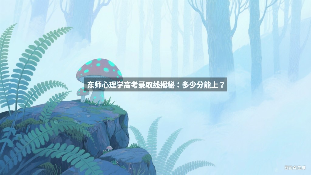 东师心理学高考录取线揭秘：多少分能上？