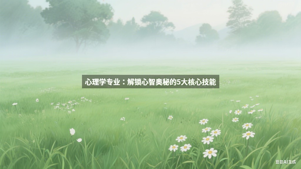 心理学专业：解锁心智奥秘的5大核心技能