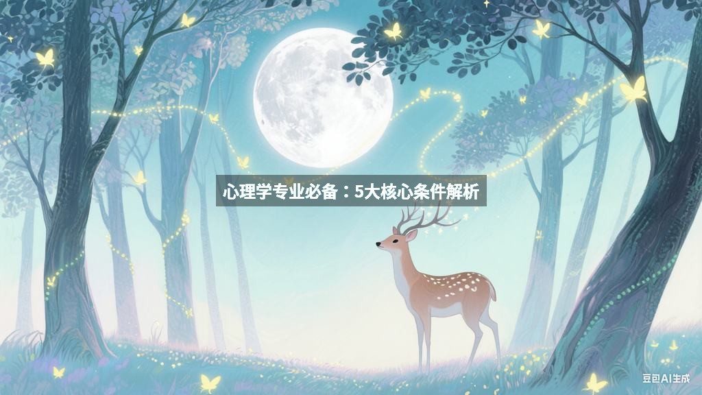 心理学专业必备：5大核心条件解析