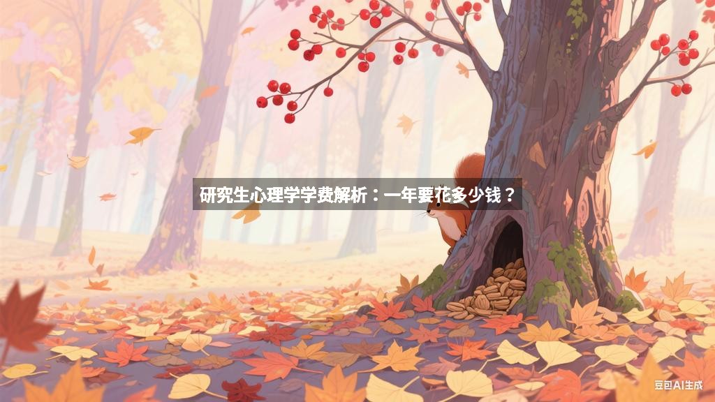 研究生心理学学费解析：一年要花多少钱？