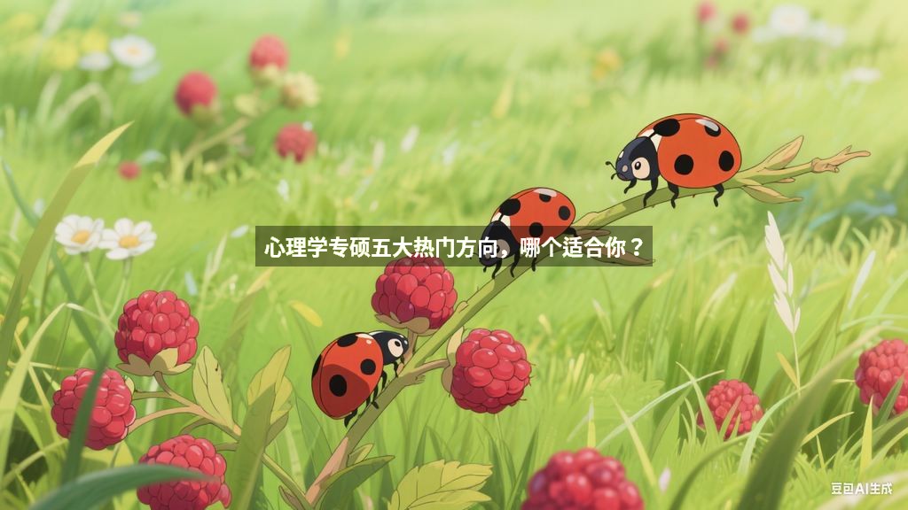 心理学专硕五大热门方向，哪个适合你？