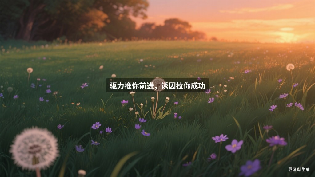 驱力推你前进，诱因拉你成功