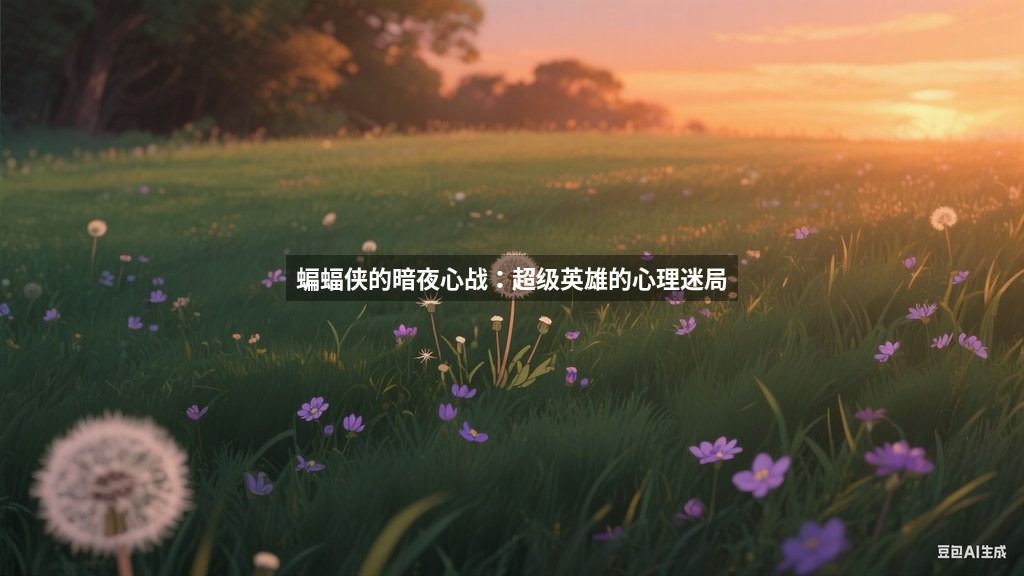 蝙蝠侠的暗夜心战：超级英雄的心理迷局