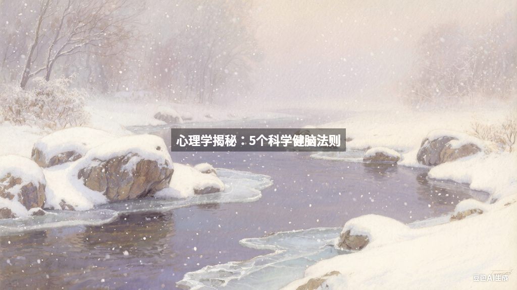 心理学揭秘：5个科学健脑法则
