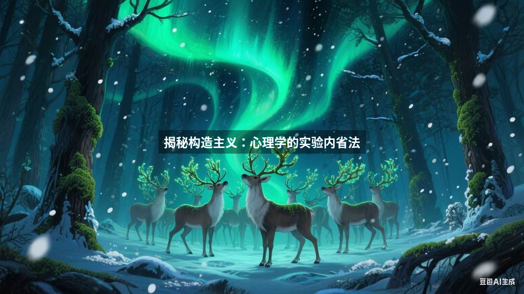 揭秘构造主义：心理学的实验内省法