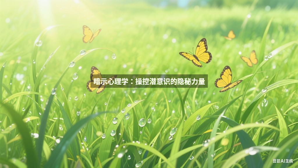 暗示心理学：操控潜意识的隐秘力量