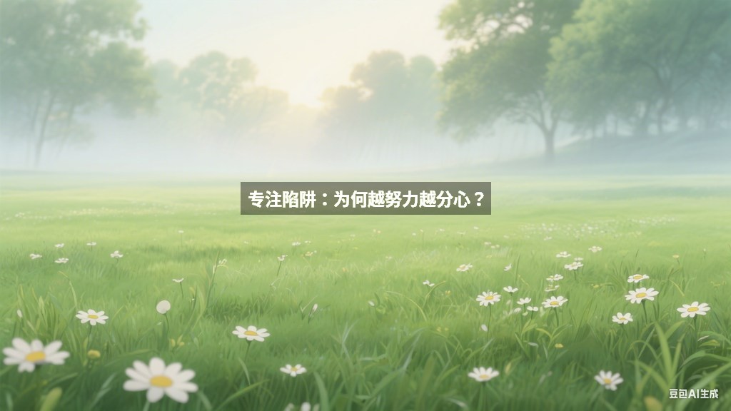 专注陷阱：为何越努力越分心？