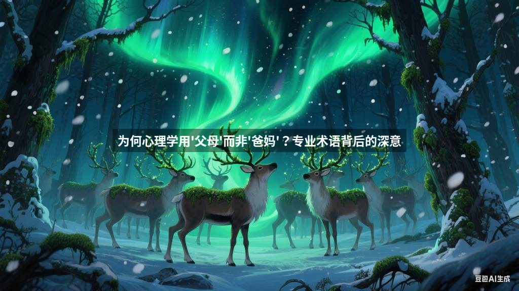 为何心理学用'父母'而非'爸妈'？专业术语背后的深意
