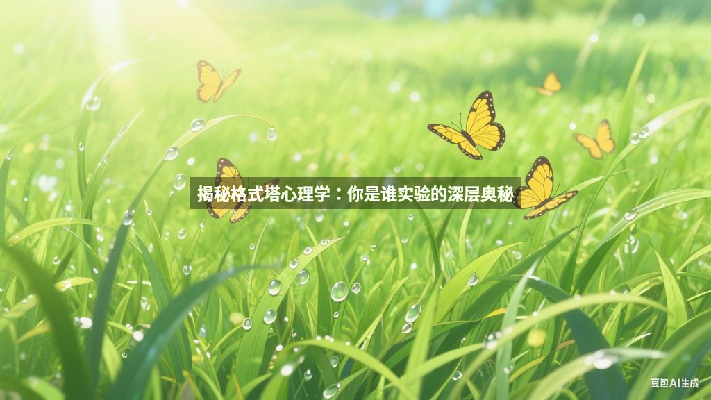 揭秘格式塔心理学：你是谁实验的深层奥秘