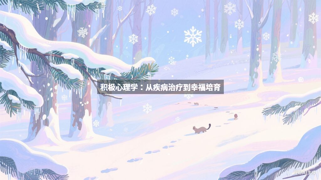 积极心理学：从疾病治疗到幸福培育