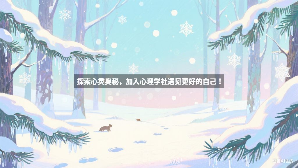探索心灵奥秘，加入心理学社遇见更好的自己！