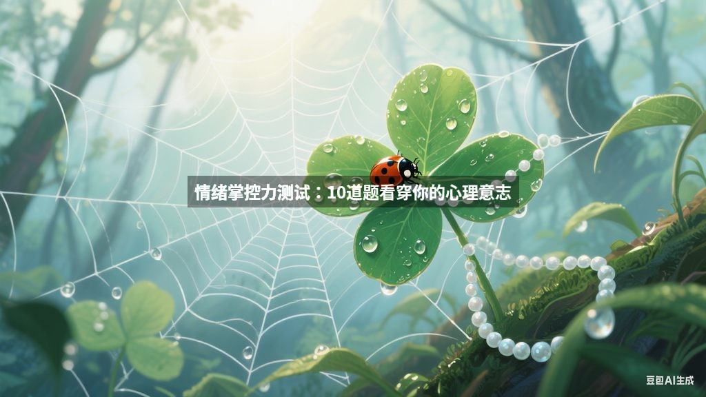 情绪掌控力测试：10道题看穿你的心理意志