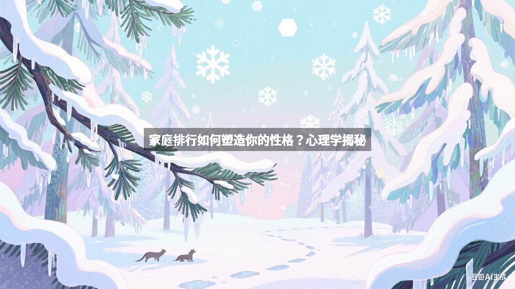 家庭排行如何塑造你的性格？心理学揭秘
