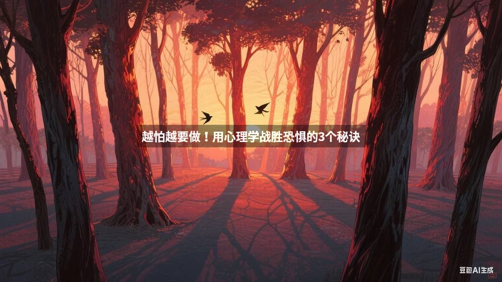 越怕越要做！用心理学战胜恐惧的3个秘诀