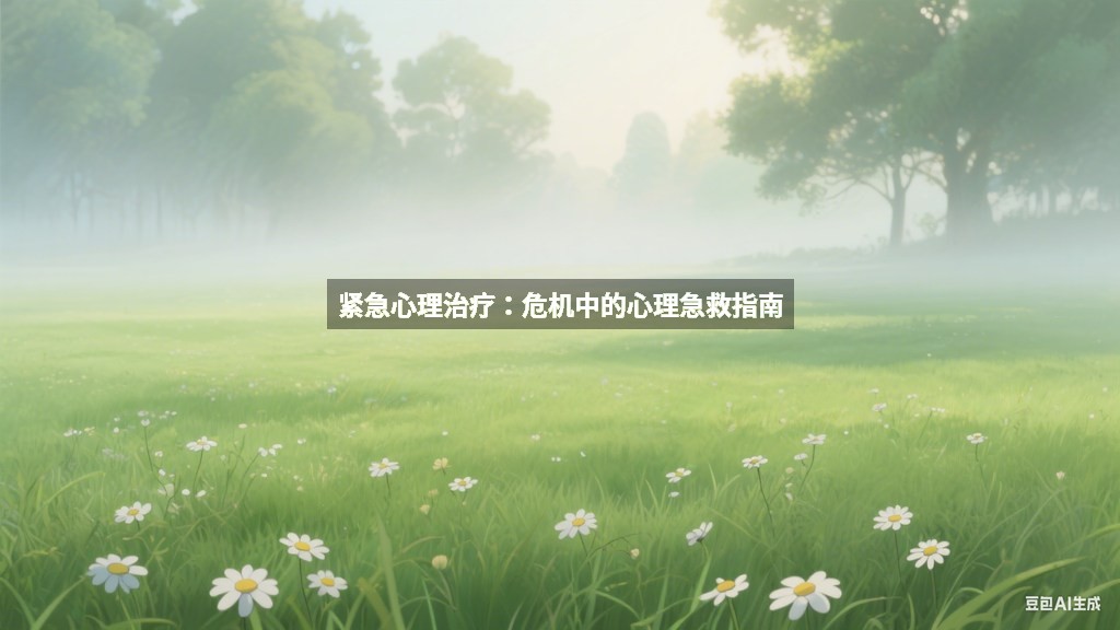 紧急心理治疗：危机中的心理急救指南