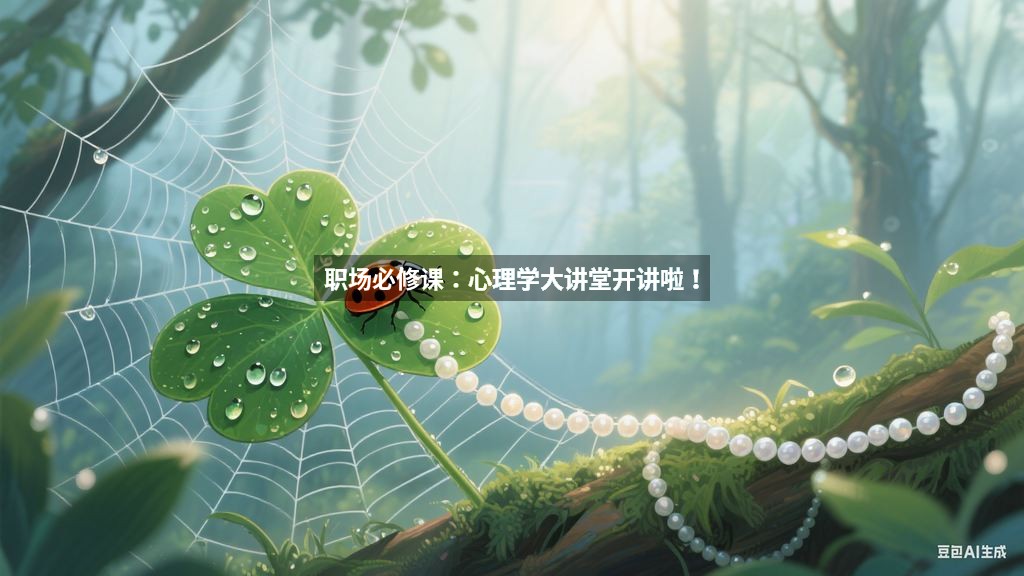 职场必修课：心理学大讲堂开讲啦！
