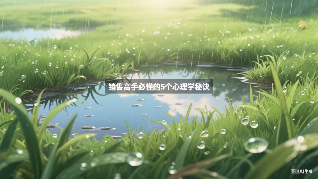 销售高手必懂的5个心理学秘诀