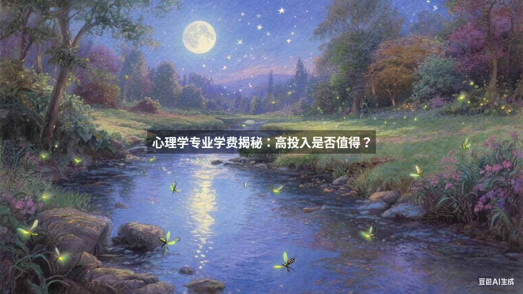 心理学专业学费揭秘：高投入是否值得？