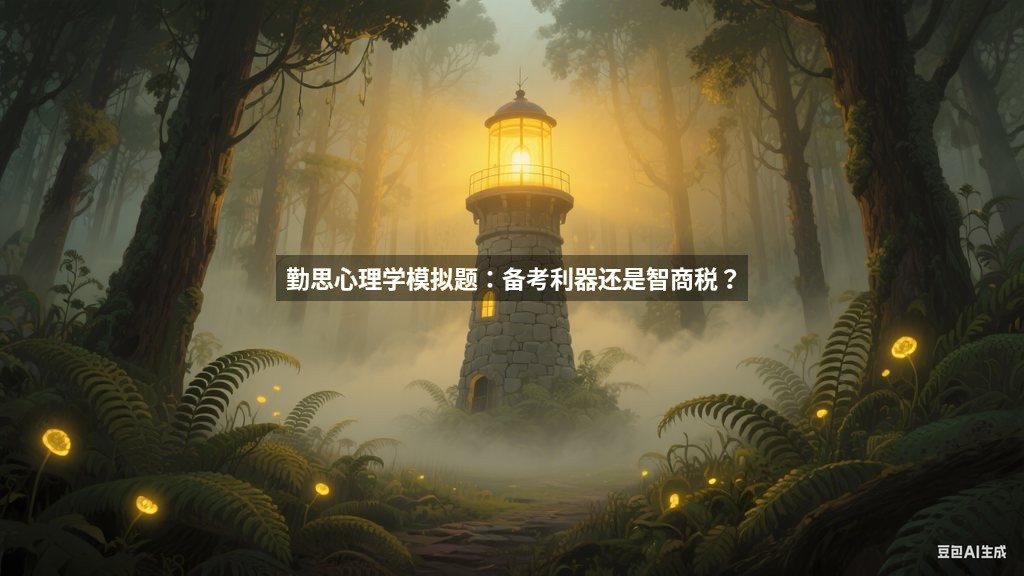 勤思心理学模拟题：备考利器还是智商税？