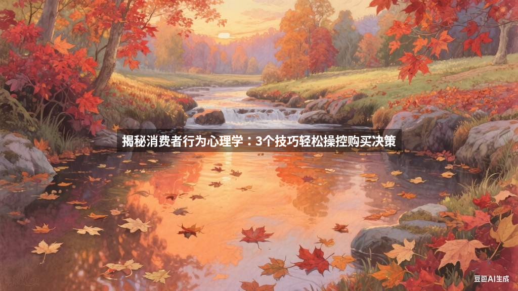 揭秘消费者行为心理学：3个技巧轻松操控购买决策