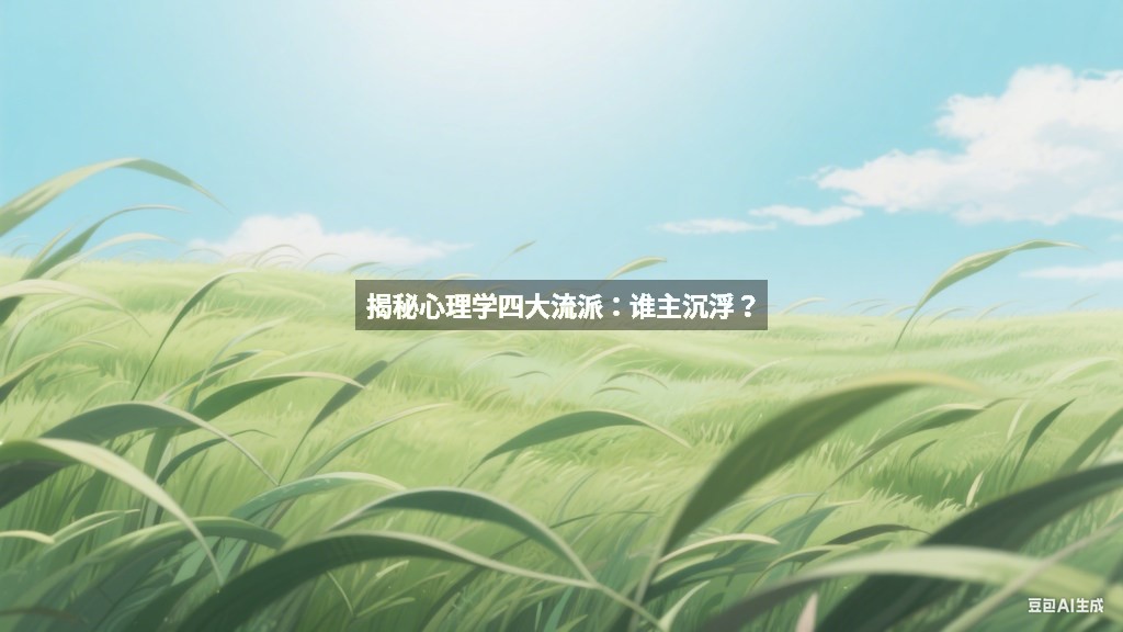 揭秘心理学四大流派：谁主沉浮？