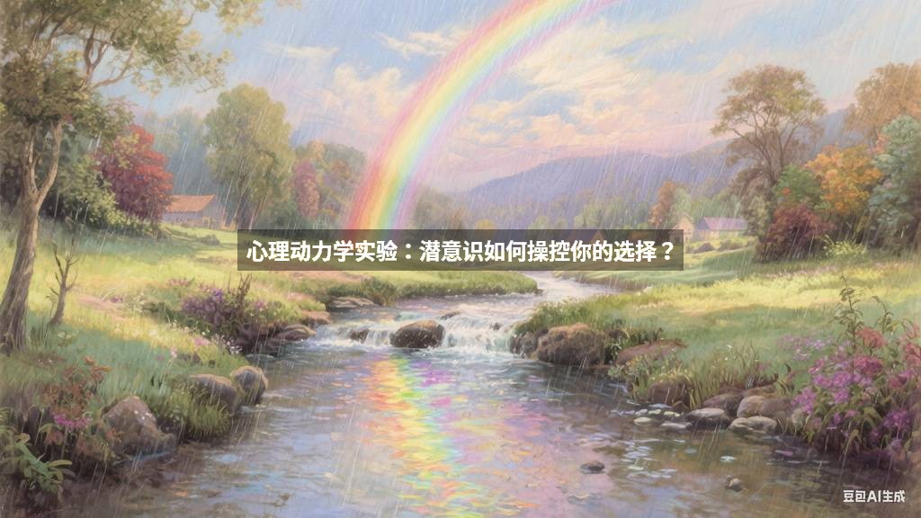 心理动力学实验：潜意识如何操控你的选择？
