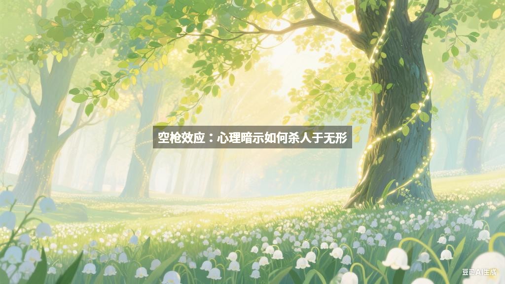 空枪效应：心理暗示如何杀人于无形