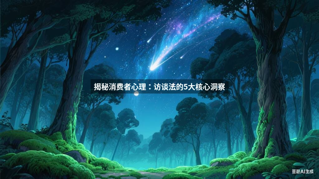 揭秘消费者心理：访谈法的5大核心洞察