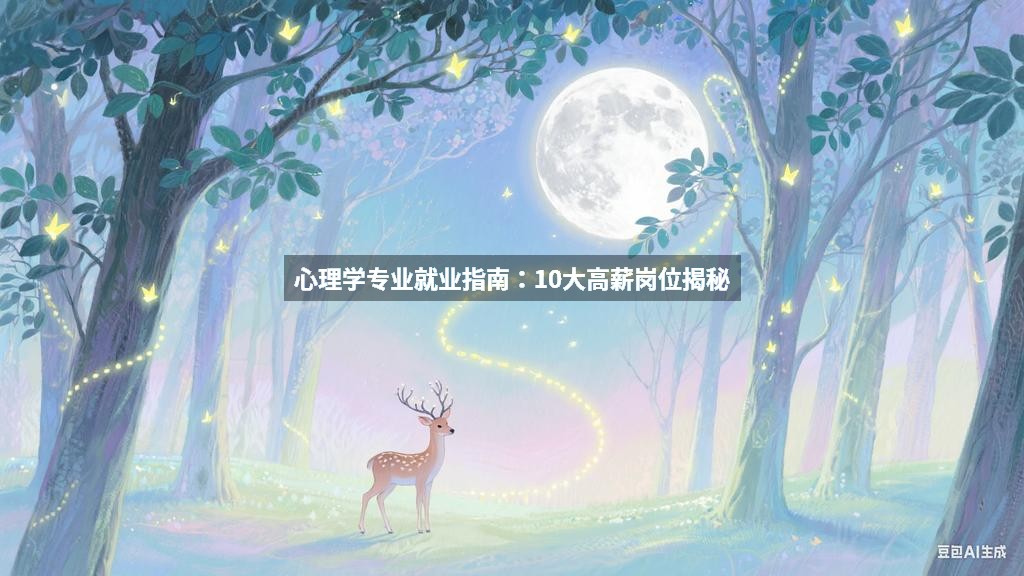 心理学专业就业指南：10大高薪岗位揭秘