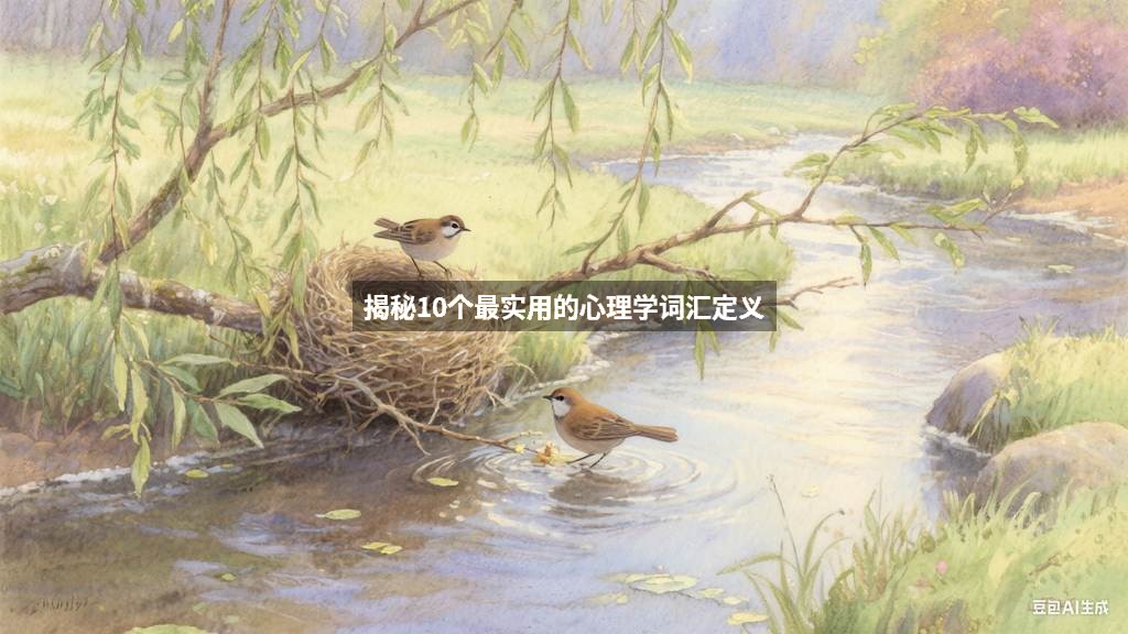 揭秘10个最实用的心理学词汇定义