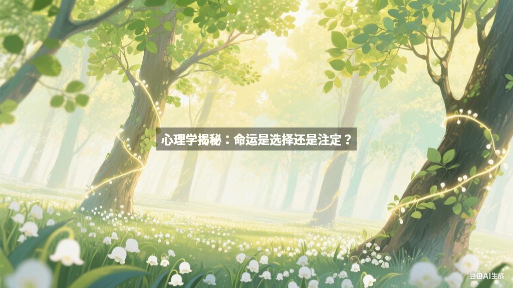 心理学揭秘：命运是选择还是注定？