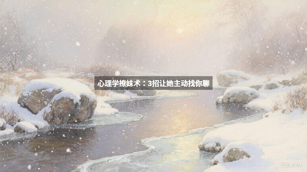 心理学撩妹术：3招让她主动找你聊