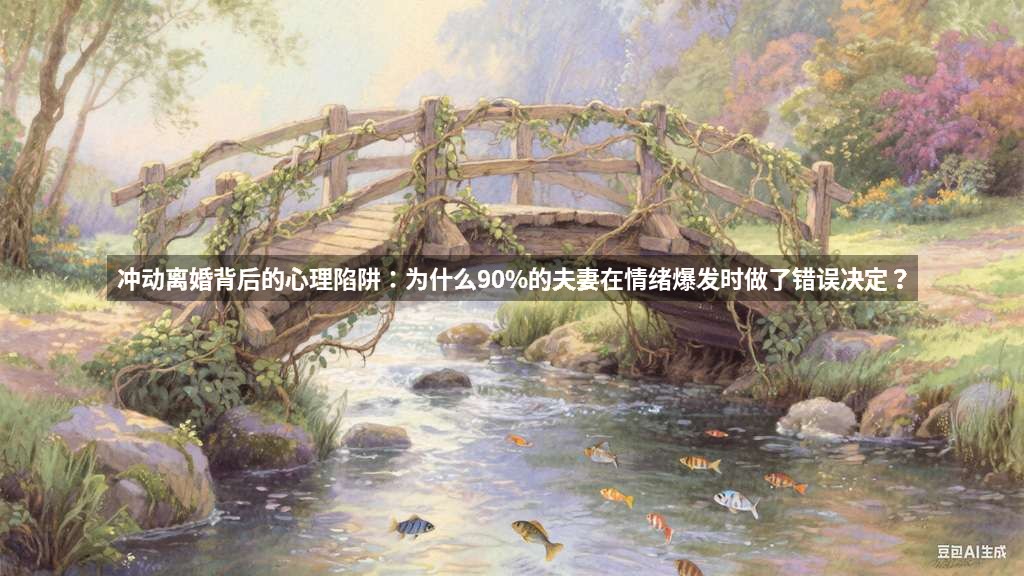 冲动离婚背后的心理陷阱：为什么90%的夫妻在情绪爆发时做了错误决定？