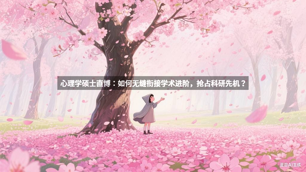 心理学硕士直博：如何无缝衔接学术进阶，抢占科研先机？
