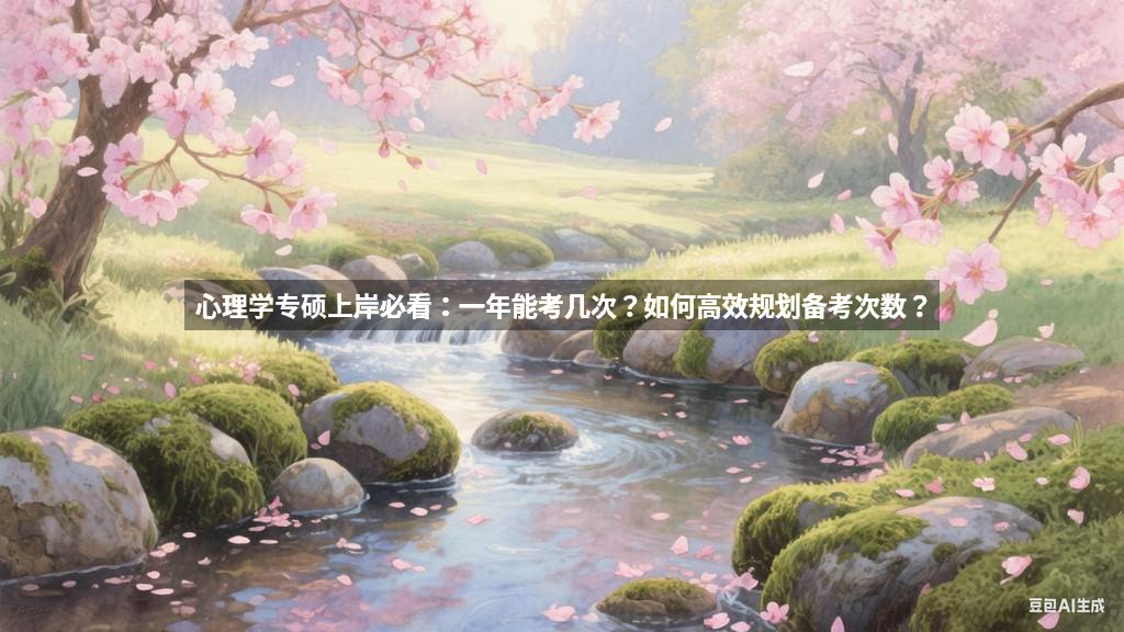 心理学专硕上岸必看：一年能考几次？如何高效规划备考次数？