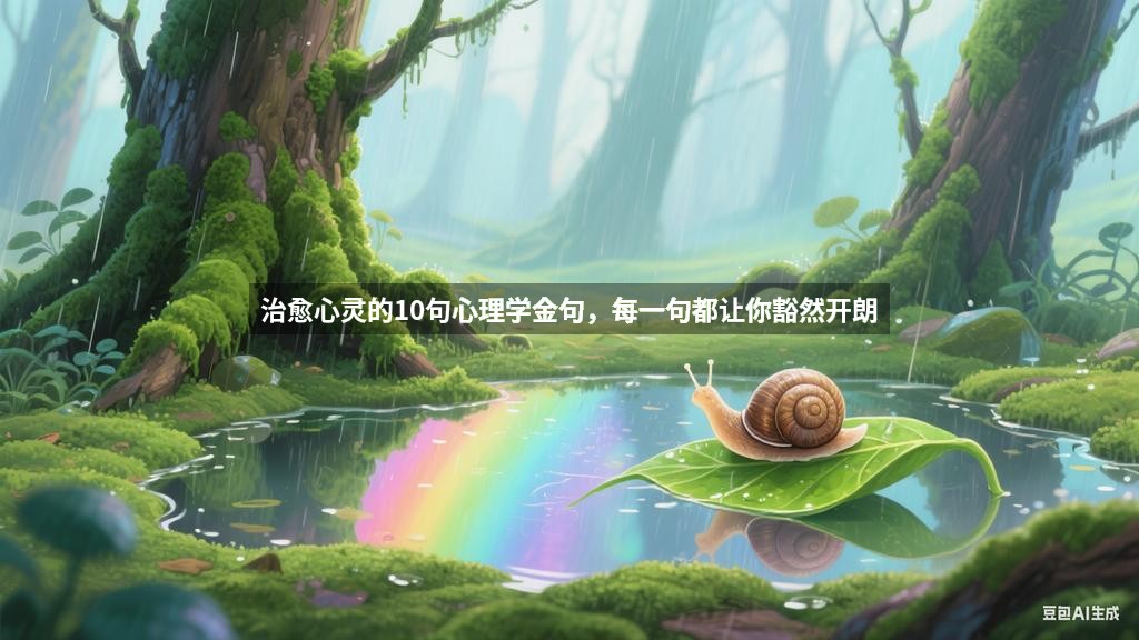 治愈心灵的10句心理学金句，每一句都让你豁然开朗