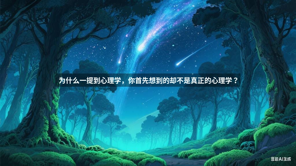 为什么一提到心理学，你首先想到的却不是真正的心理学？