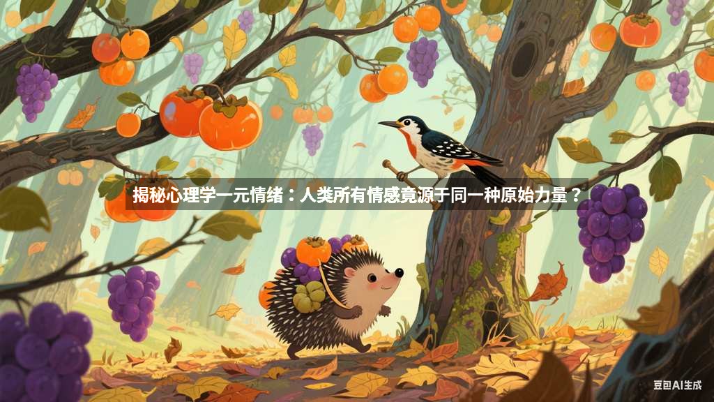 揭秘心理学一元情绪：人类所有情感竟源于同一种原始力量？