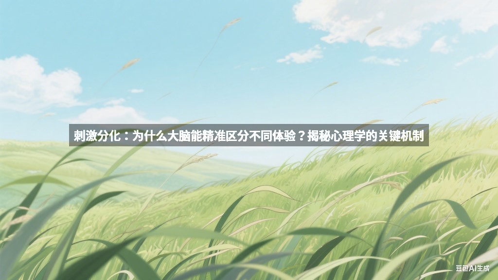 刺激分化：为什么大脑能精准区分不同体验？揭秘心理学的关键机制