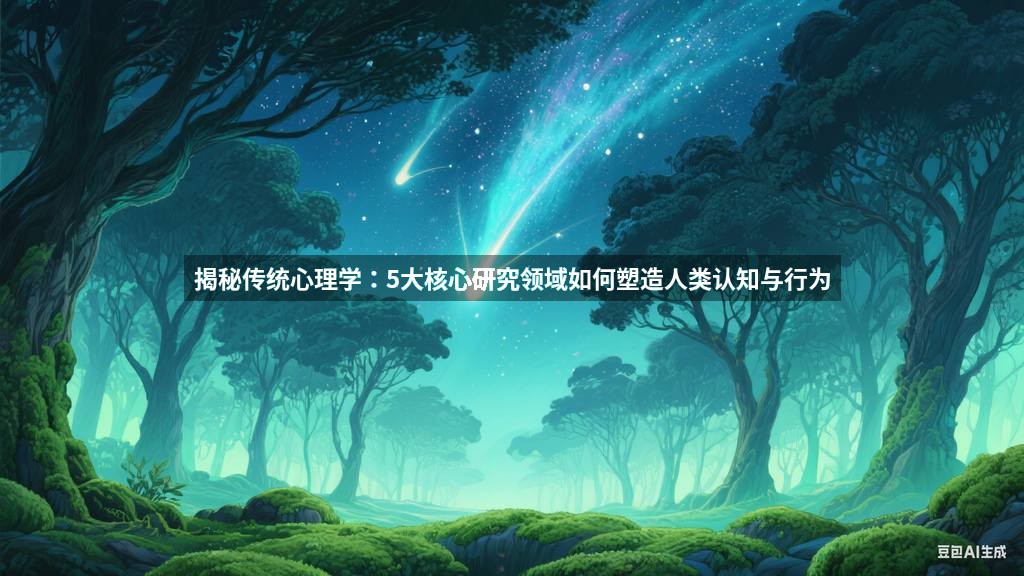 揭秘传统心理学：5大核心研究领域如何塑造人类认知与行为