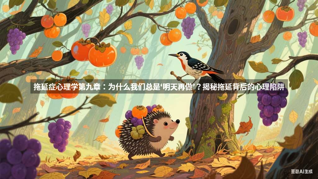 拖延症心理学第九章：为什么我们总是‘明天再做’？揭秘拖延背后的心理陷阱
