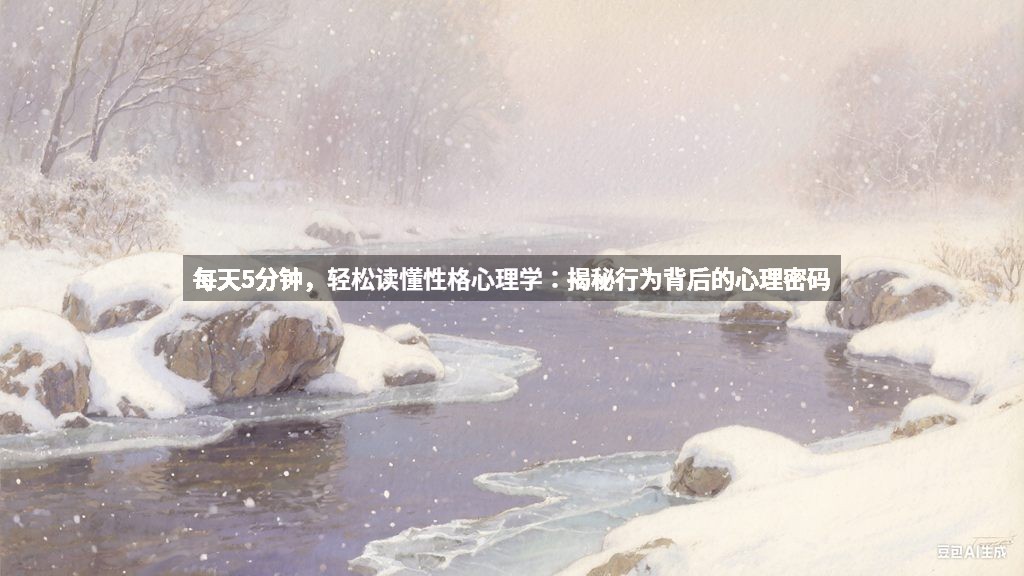 每天5分钟，轻松读懂性格心理学：揭秘行为背后的心理密码