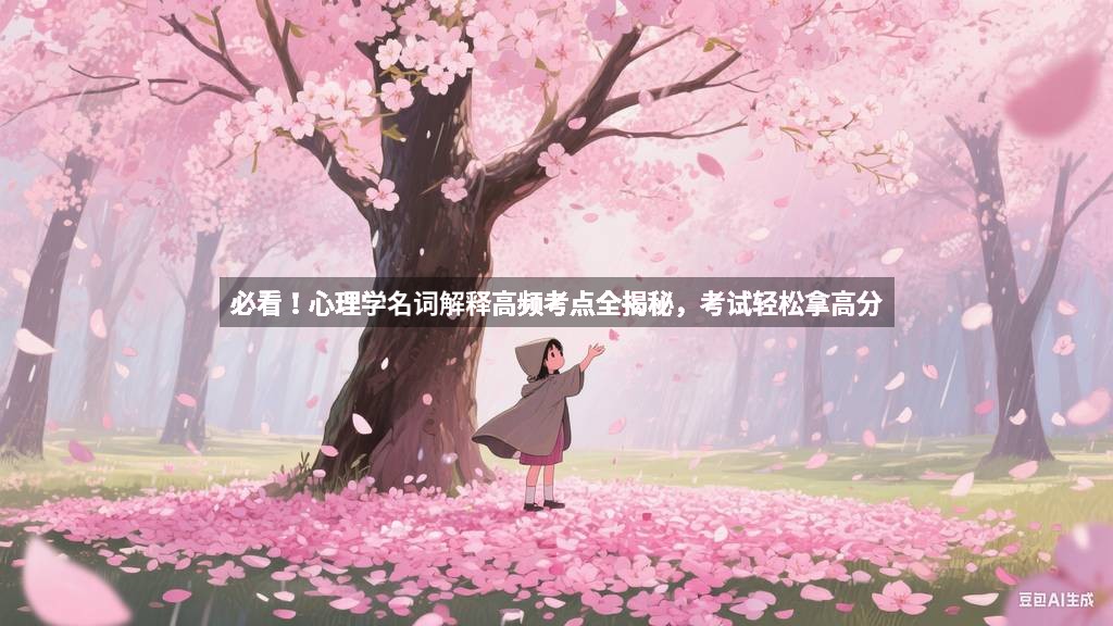 必看！心理学名词解释高频考点全揭秘，考试轻松拿高分